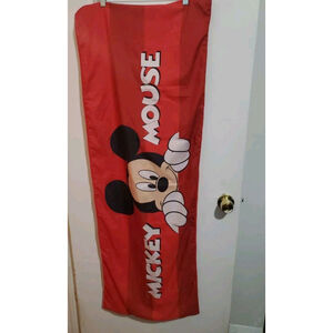 Vintage Disney Mickey Mouse Pillowcase Color Red